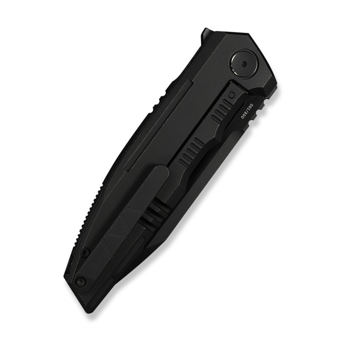 Нож складной туристический Weknife Breach (9.8 см) Bohler M390 / Titanium черный  