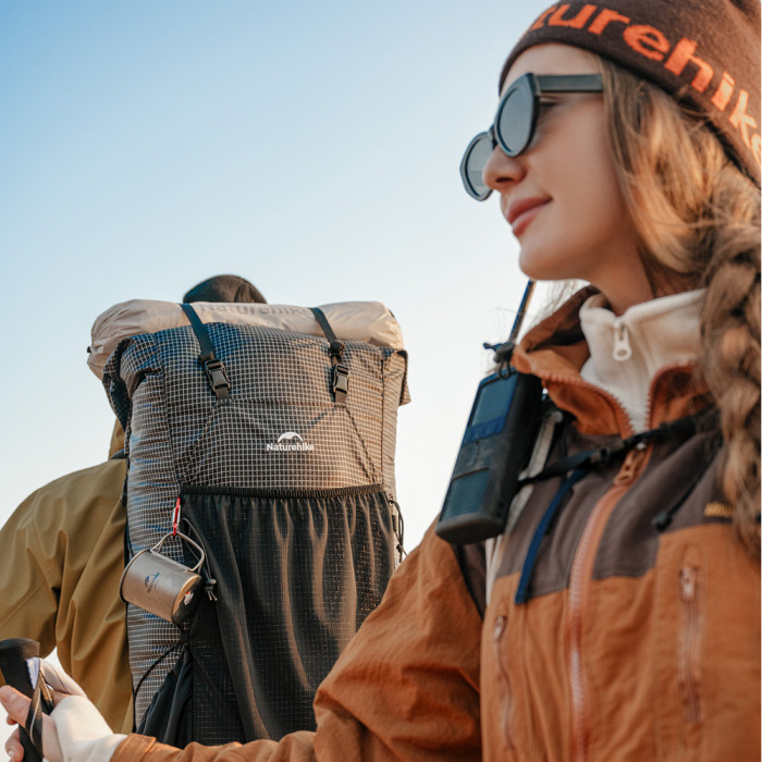 Рюкзак туристический Naturehike Rock Series Hiking Backpack 2.0 CNK2550XB018, 60 л, L, черный  