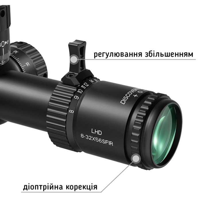 Прицел Discovery Optics LHD 8-32X56SFIR FFP-Z MRAD 34mm (241001)  