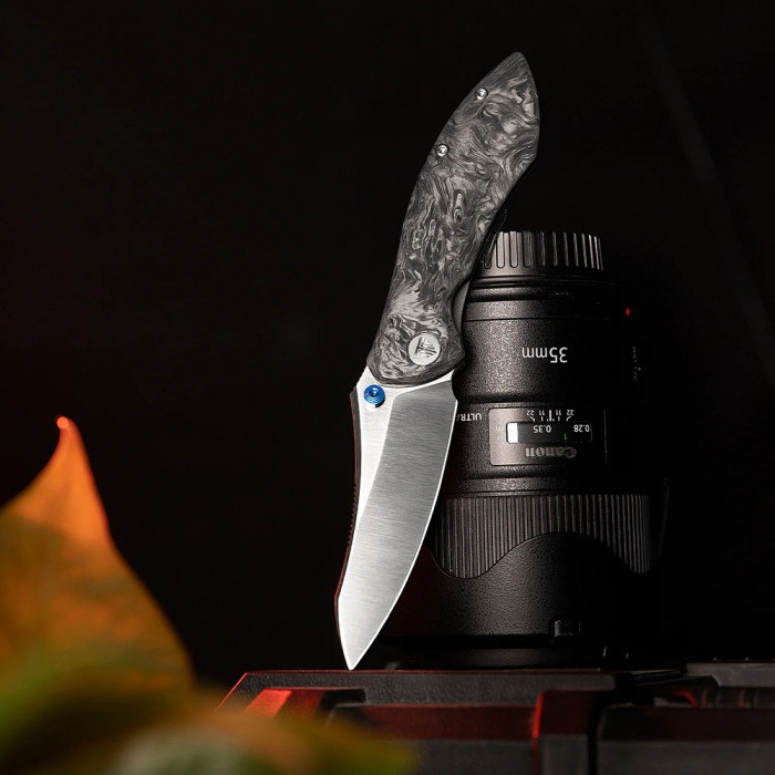 Нож Trivisa Rhino-W, M390, Карбон, Черный (JM08-W-M)  