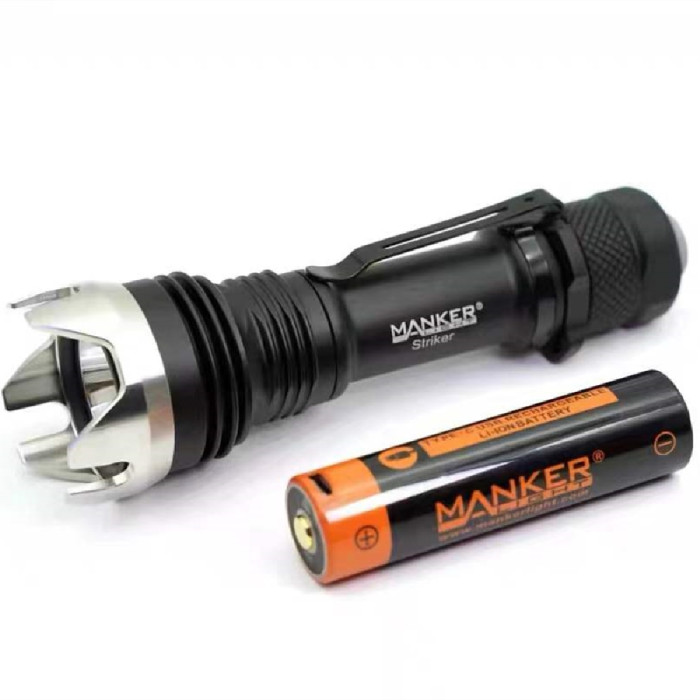 Фонарь Manker Striker Black Bundle, черный  