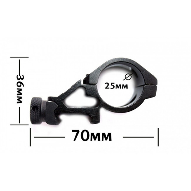 Боковое крепление на планку Пикатини  