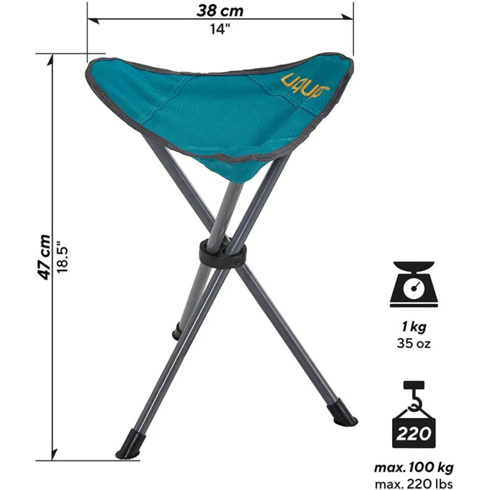 Стул раскладной Uquip Darcy Caribbean Blue (244019)  