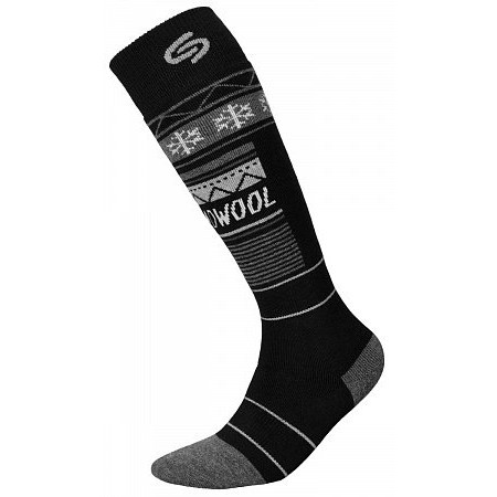 Термоноски InMove Ski Deodorant Thermowool Черный с серым, 38-40  