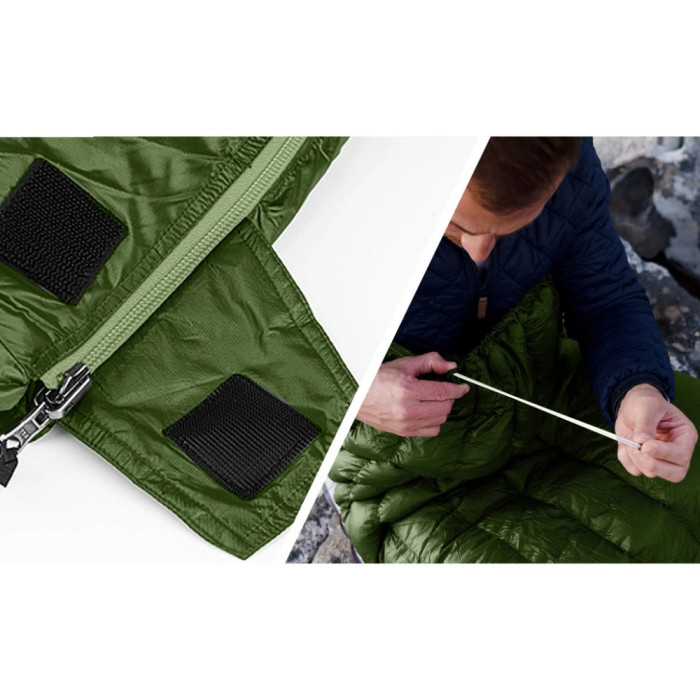 Спальный мешок с натуральным пухом Naturehike CWM295 CNK2300SD013, зеленый  