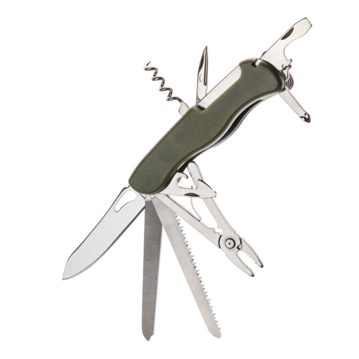 Многофункциональный нож HH072014110OL, olive, 11 инструментов 