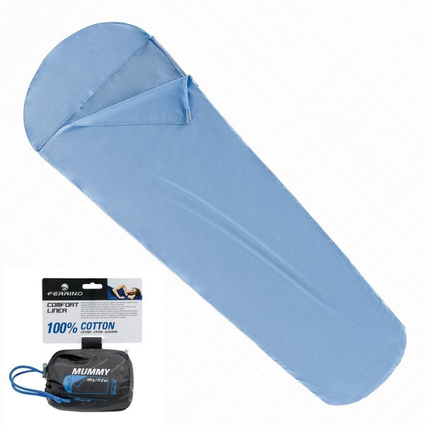 Вкладыш для спального мешка Ferrino Liner Comfort Light Mummy Blue 