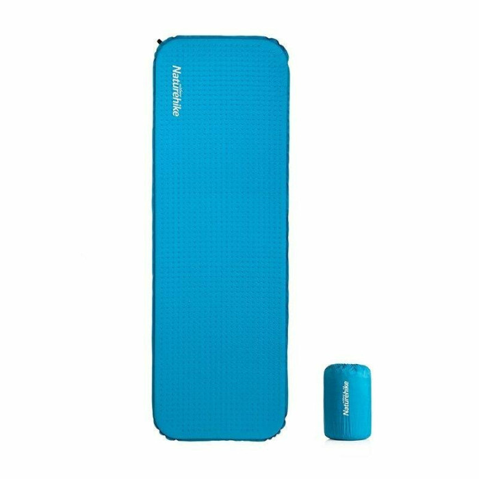 Коврик самонадувающийся Naturehike C034 NH19Q034-D, 30 мм, размер L, голубой  