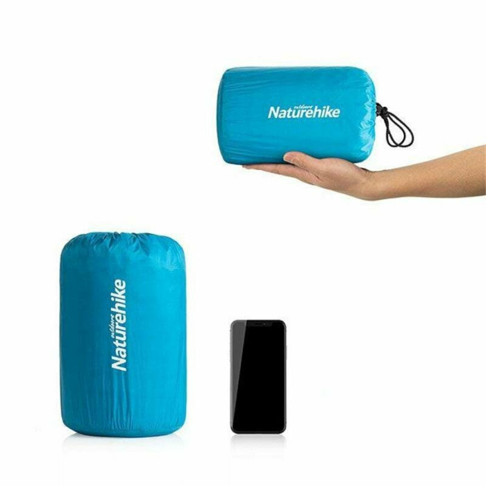 Коврик самонадувающийся Naturehike C034 NH19Q034-D, 30 мм, размер L, голубой  