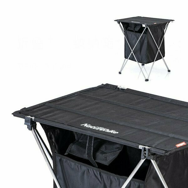 Стол складной с коробкой для хранения Naturehike NH19JJ084, 1680D Oxford / алюминий, черный  