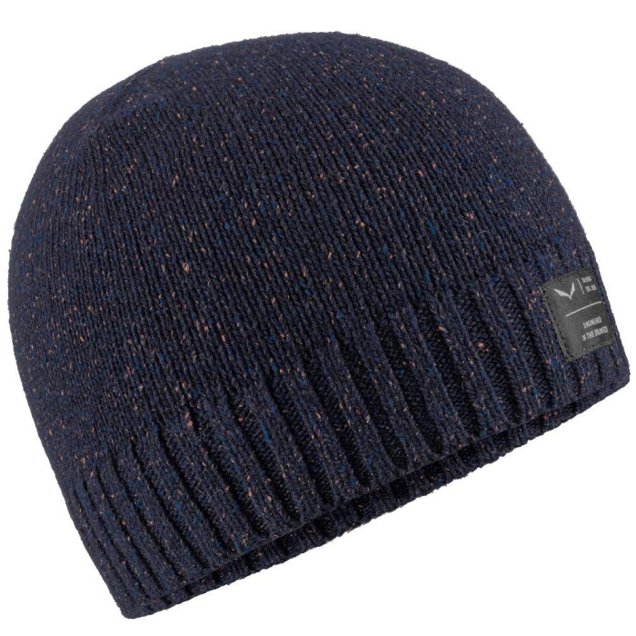 Шапка Salewa MELANGE BEANIE - синяя  