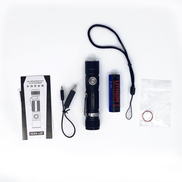 Водонепроницаемый фонарь JetBeam KO-02 EDC ,серый XHP35, 1800 люмен  