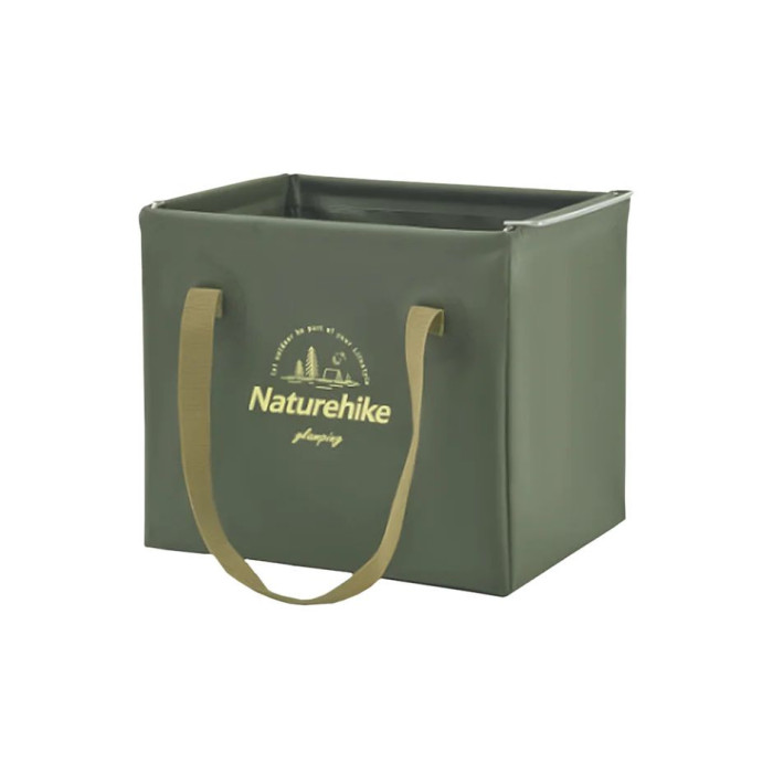 Складной контейнер для воды из ПВХ Naturehike CNH22SN002, 20л, темно-зеленый 