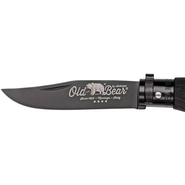 Нож Old Bear Total Black M, 1.4060 steel, wood handle, black  
