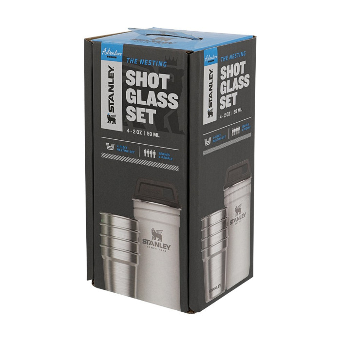 Набор Stanley Adventure Combo Polar: фляга та 4 рюмки  