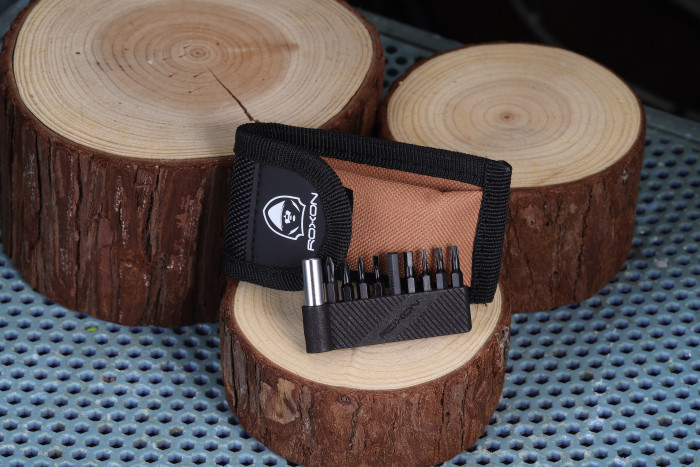 Мини мультитул Roxon M2 с сменными битами, серый  