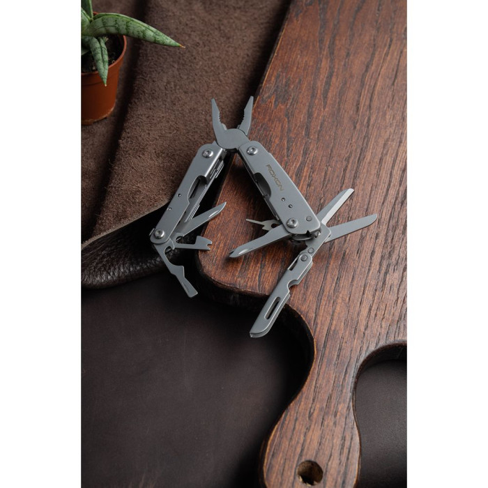 Мини мультитул Roxon M2 с сменными битами, серый  