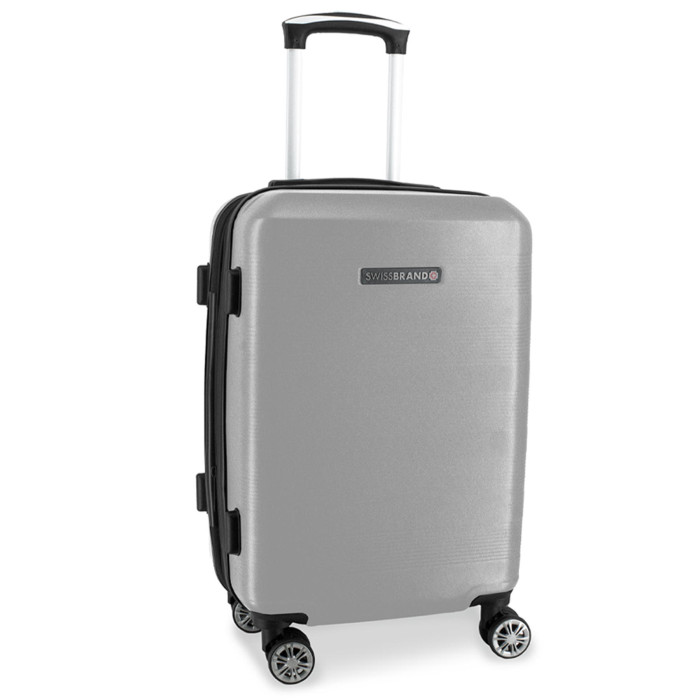 Чемодан Swissbrand Cardiff (L) Silver (SWB_LHCAR802L)  