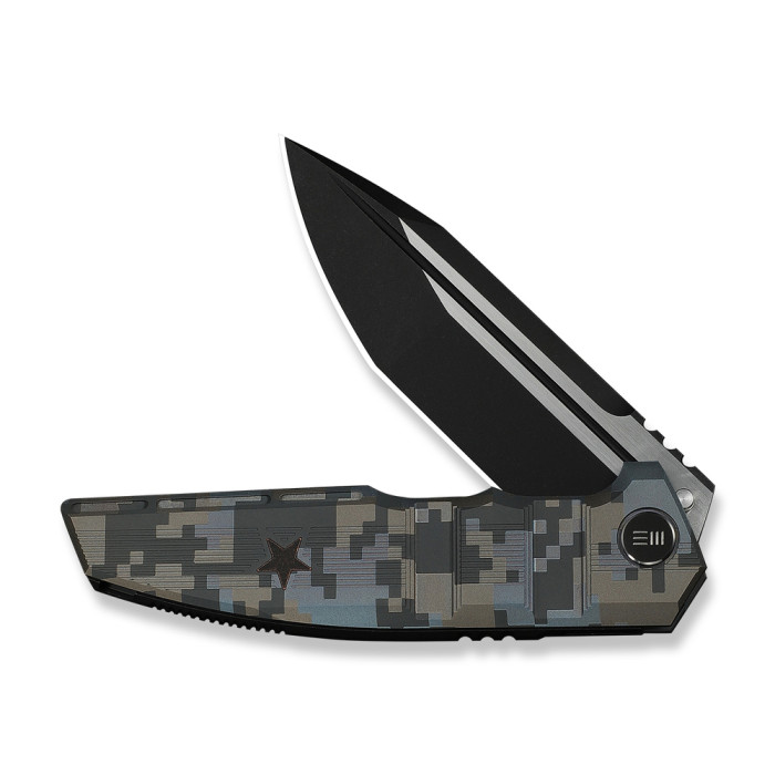 Нож складной туристический Weknife Breach (9.8 см) Bohler M390 / Titanium пиксель  