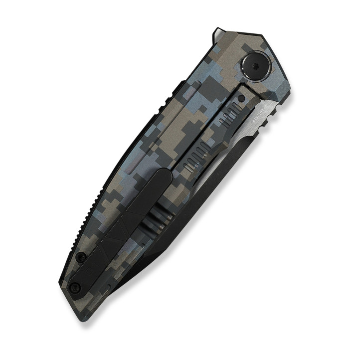 Нож складной туристический Weknife Breach (9.8 см) Bohler M390 / Titanium пиксель  