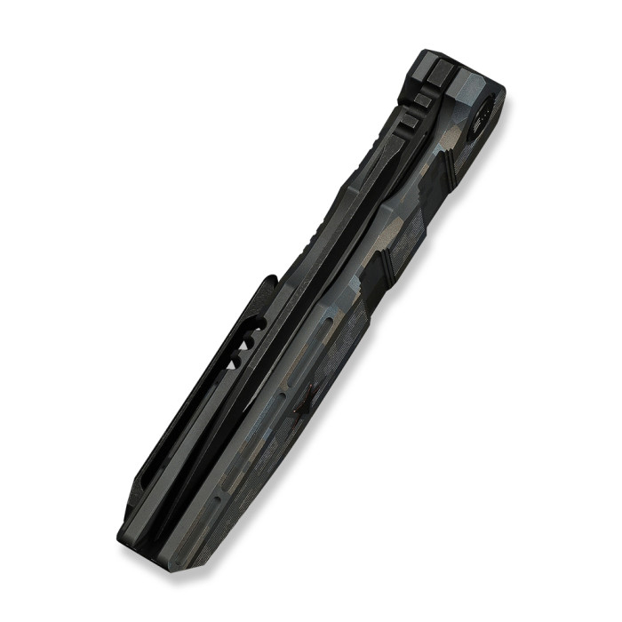 Нож складной туристический Weknife Breach (9.8 см) Bohler M390 / Titanium пиксель  