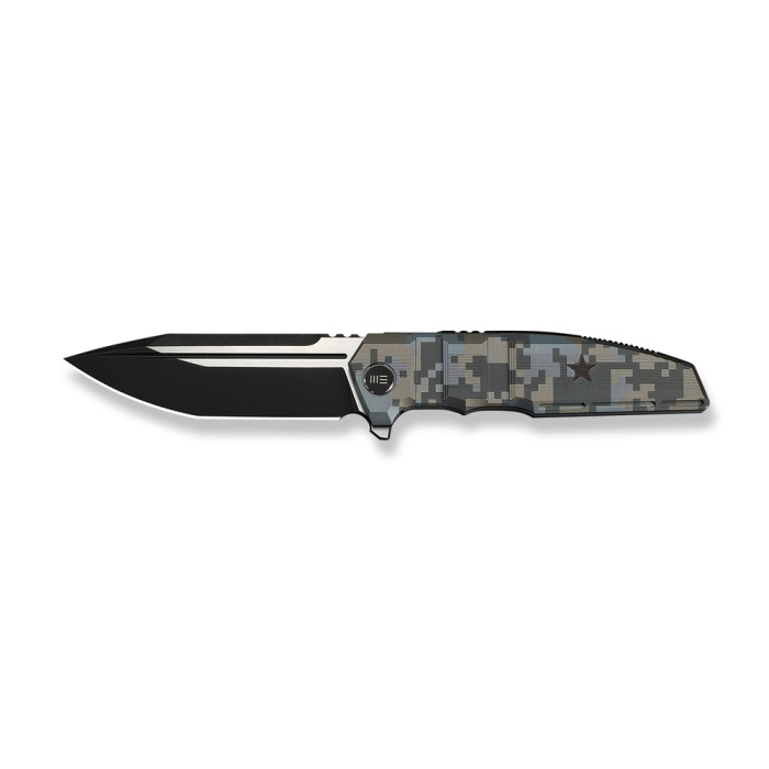Нож складной туристический Weknife Breach (9.8 см) Bohler M390 / Titanium пиксель  