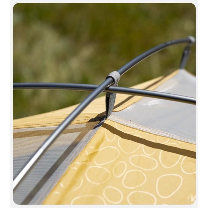 Палатка трехместная Naturehike P-Series NH18Z033-P, 210T/65D, желтый  