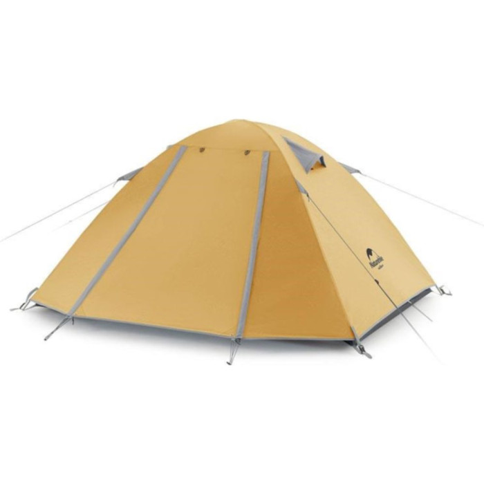 Палатка трехместная Naturehike P-Series NH18Z033-P, 210T/65D, желтый 