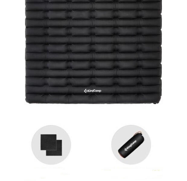Самонадувающийся матрас KingCamp SUPER COMFORT DOUBLE (KM1906) BLACK  