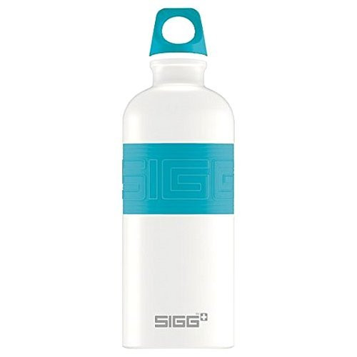 Бутылка для воды SIGG CYD Pure White Touch, 0.6 л (голубая)  