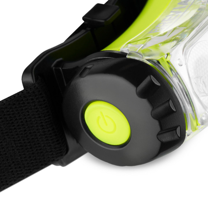 Фонарь налобный Brevia 255Lm, 3 режима+flash+red, 3xAAA, IP64 (белый/красный)  