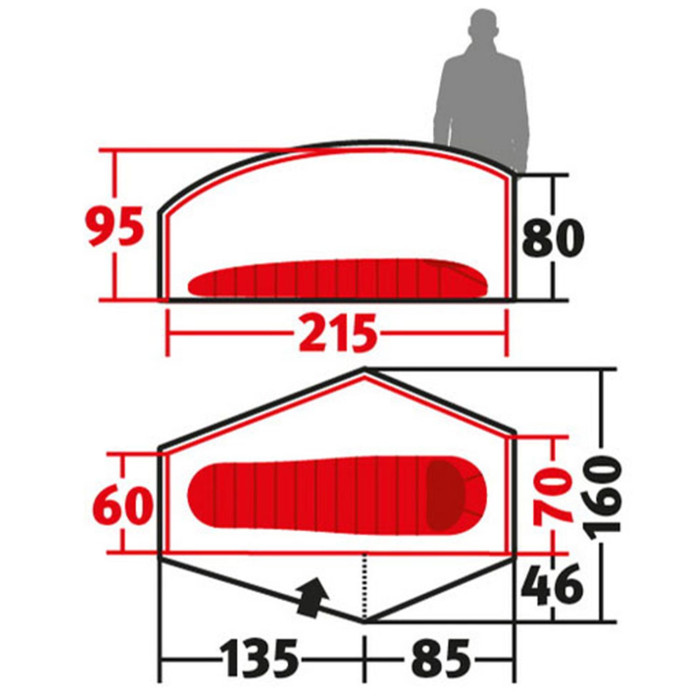 Палатка Wechsel Exogen 1 ZG Green (231048)  