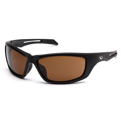 Защитные очки Venture Gear Tactical Howitzer Black (bronze) Anti-Fog, коричневые в черной оправе