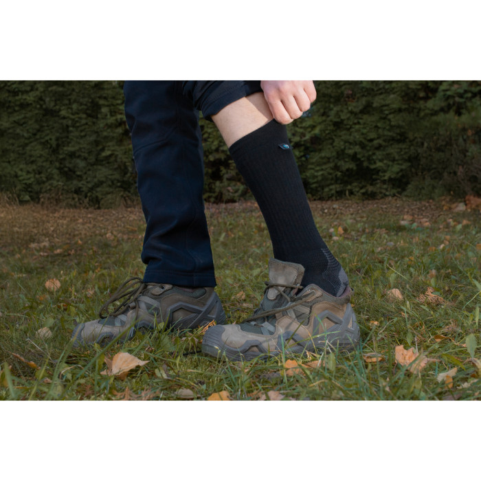 Носки Dexshell Terrain Walking 2.0 Socks, черно-серые, размер L (43-46)  
