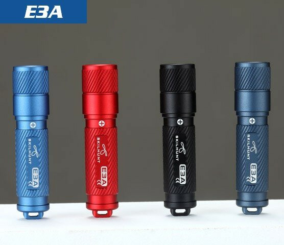 Фонарь-брелок E3A, синий High CRI, 100 лм  