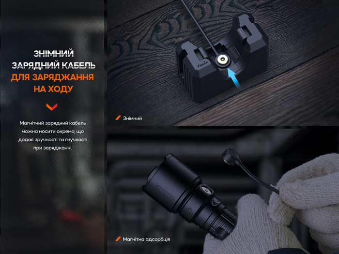 Фонарь профессиональный Fenix WF26R с магнитной зарядкой  