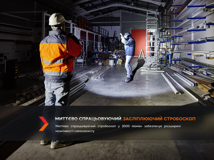 Фонарь профессиональный Fenix WF26R с магнитной зарядкой  