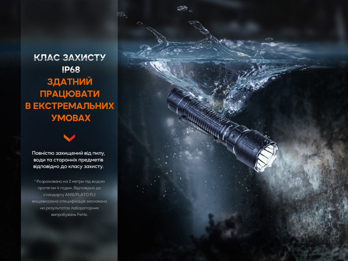 Фонарь профессиональный Fenix WF26R с магнитной зарядкой  