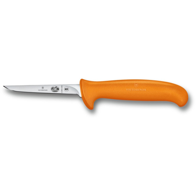 Кухонный нож Fibrox Poultry  9см узкое с оранж. ручкой Small 