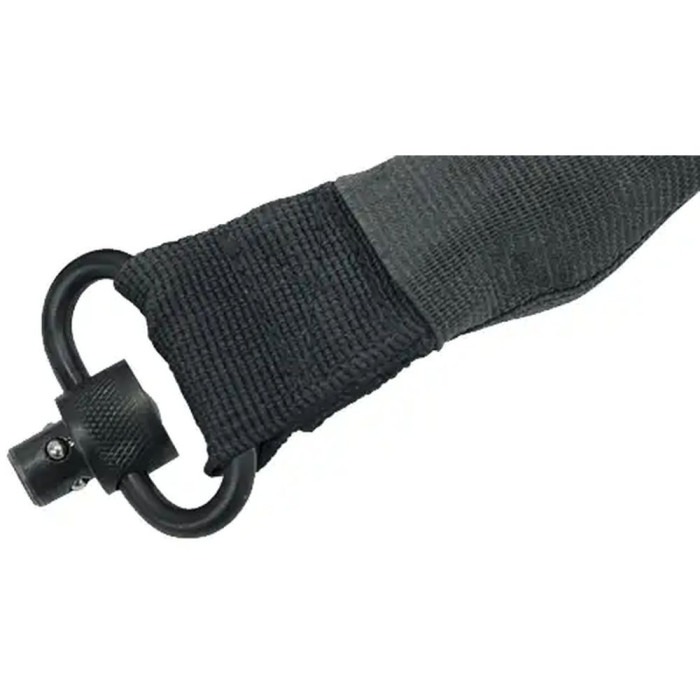 Ремень ружейный Leapers Bungee 1-точечный с QD-антабками Черный  