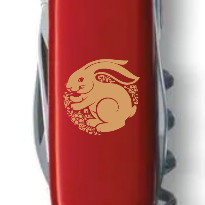 Складной нож Victorinox SPARTAN ZODIAC Счастливый Кролик Брон. 1.3603_Z2165u  