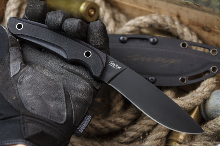 Нож Kizlyar Supreme Savage черный, сталь AUS8  