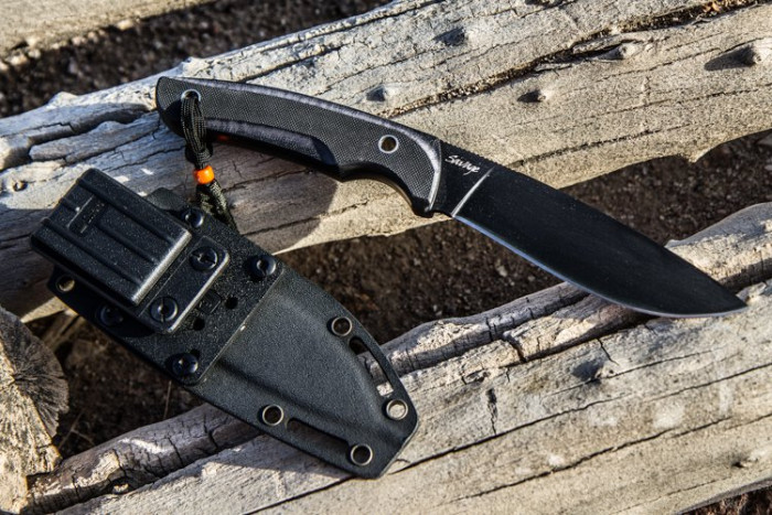 Нож Kizlyar Supreme Savage черный, сталь AUS8  