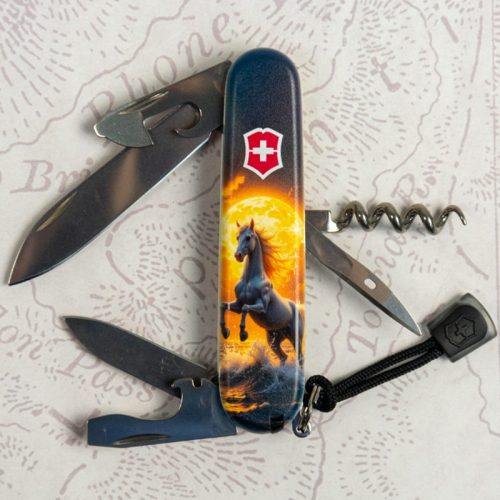 Складной нож Victorinox SPARTAN ZODIAC Величественный конь 1.3603.7.Z5230pk  
