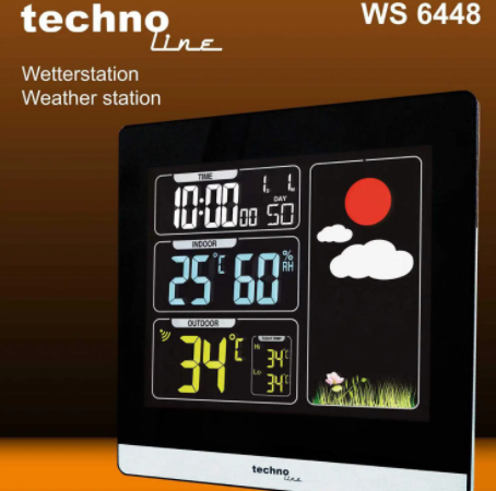 Метеостанция Technoline WS6448  - черная  