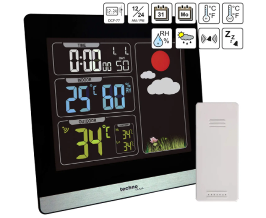 Метеостанция Technoline WS6448  - черная  