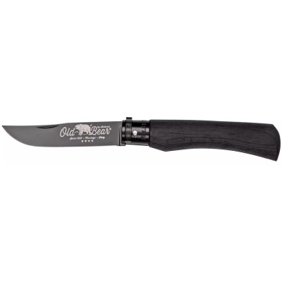 Нож Old Bear Total Black XL, 1.4060 steel, wood handle, black
