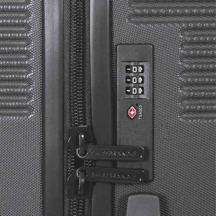 Чемодан Swissbrand Cardiff (M) Black (SWB_LHCAR001M)  