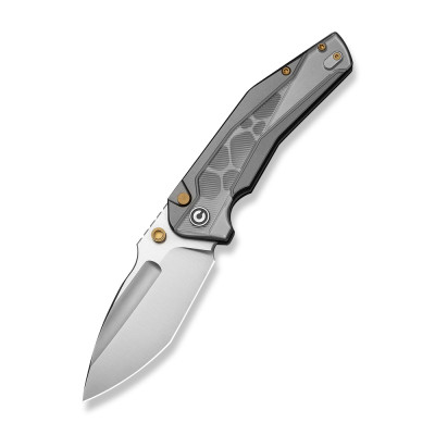 Нож складной туристический Civivi Wellmax (9.1 см) 14C28N / Aluminum серый