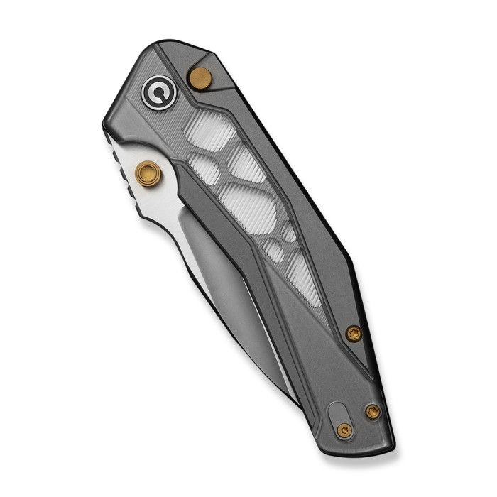 Нож складной туристический Civivi Wellmax (9.1 см) 14C28N / Aluminum серый  